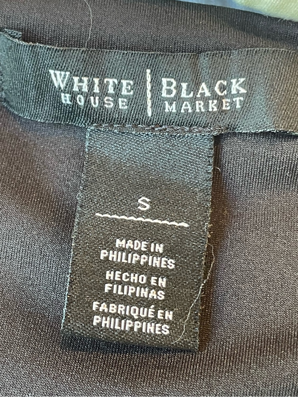 White House Black Market Black Sleeveless Pleated Top EUC - size Small - Picture 4 of 5
